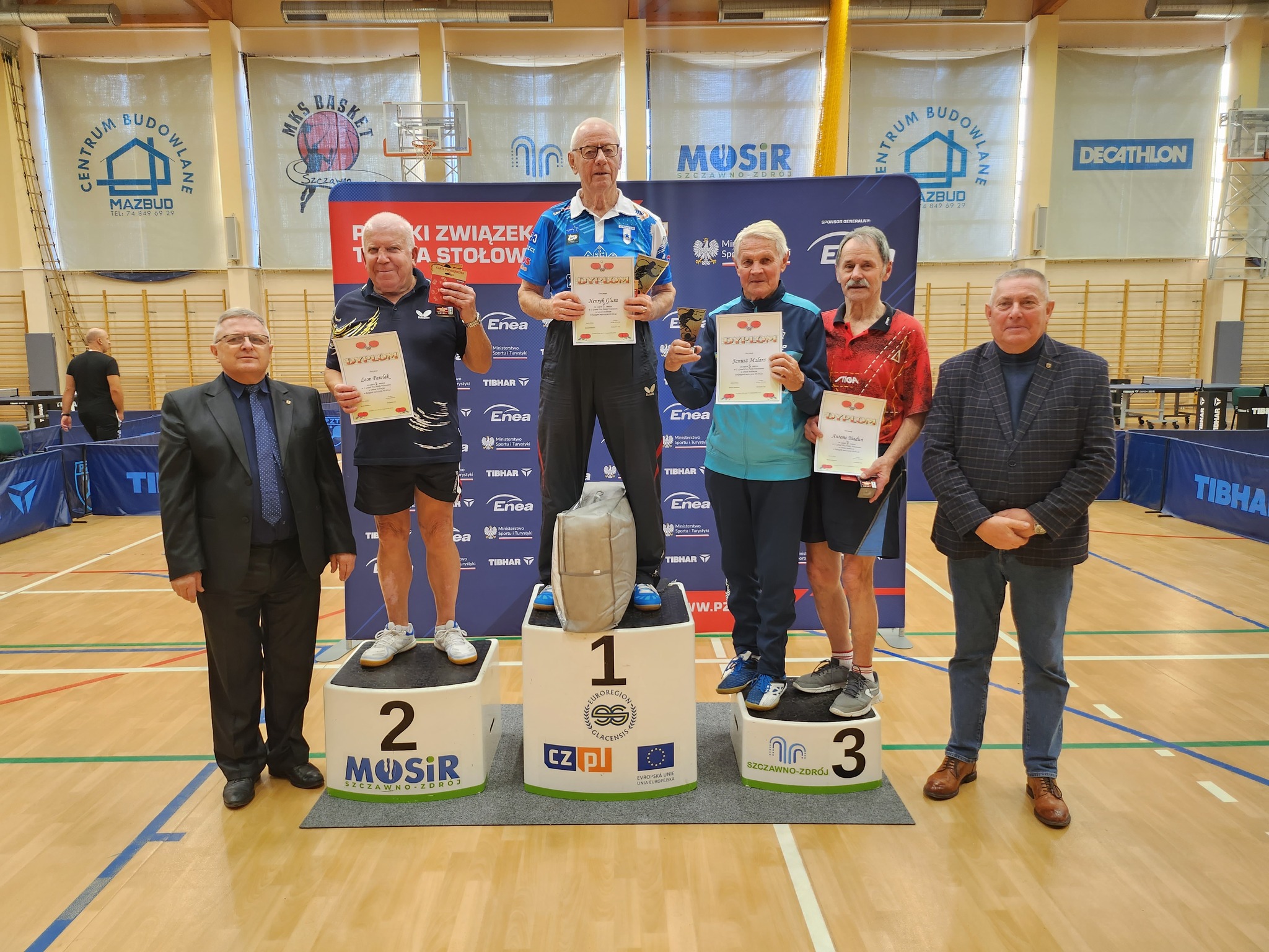 Janusz Malarz reprezentujący IKS JEZIORO Tarnobrzeg na podium Grand Prix Polski Weteranów!